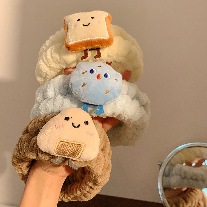 Fleece Spa Headband Wristband Set
