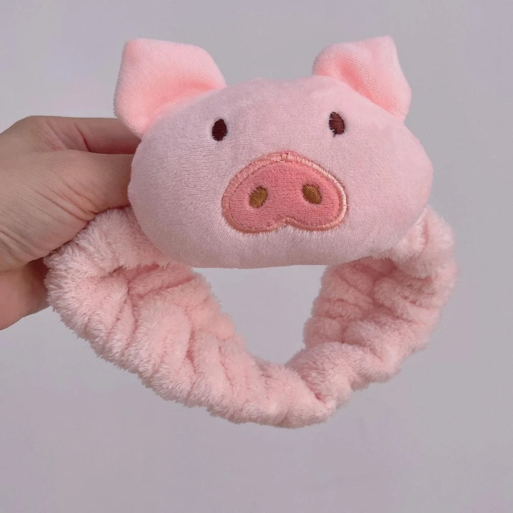 Fleece Spa Headband Wristband Set
