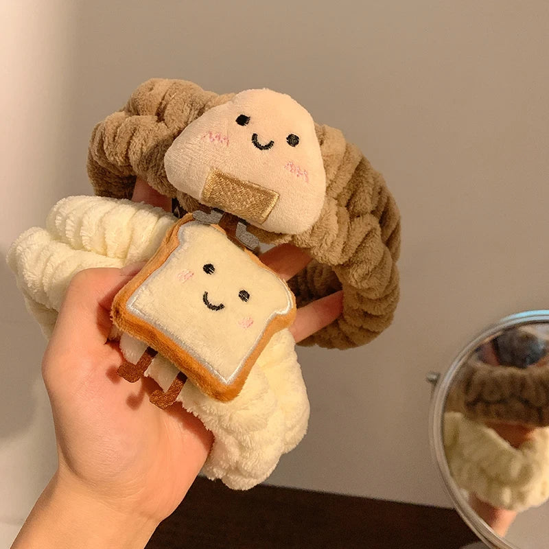 Fleece Spa Headband Wristband Set